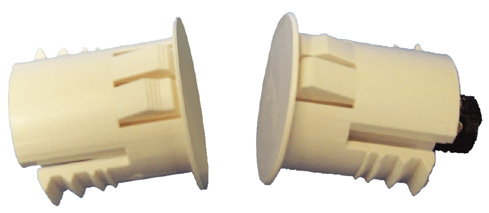 Magnetic Door Switch, Wired - recessed in door 3/4" - WHITE