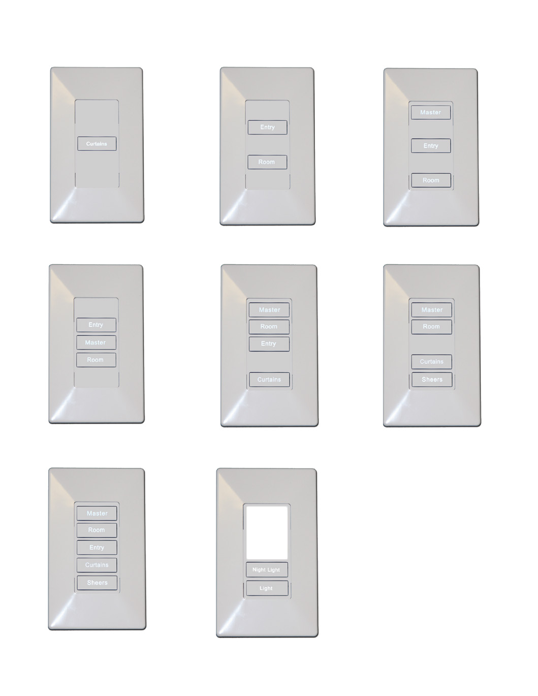 350 W WBI FET DIMMER MULTI BUTTON LOGIC WHITE/BLACK - CALL FOR CUSTOM COLOR