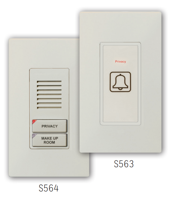 WBI LOW VOLTAGE ADAPTER DND/MUR LOGICE BOARD 2 BUTTON WHITE/BLACK - CALL FOR CUSTOM COLOR